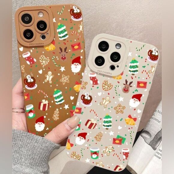 🎄NEW IPHONE 15 PRO MAX HOLIDAY PHONES CASES- 2 COLORS-CUTE HOLIDAY PATTERN🎄 - Picture 4 of 4